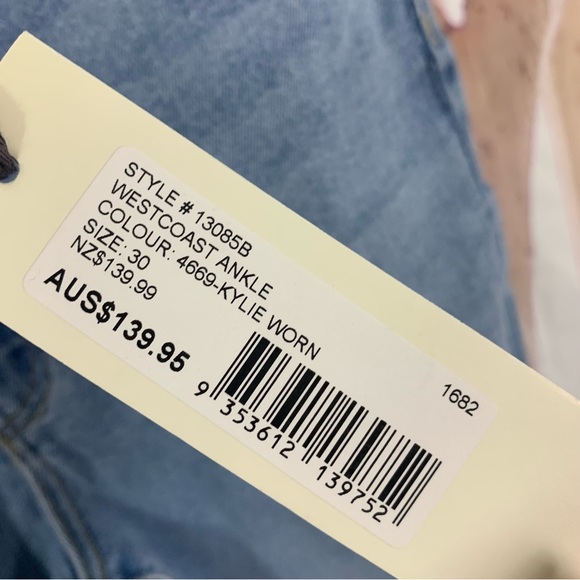 NEW Rollas Kylie Worn West coast Ankle jeans - Picture 10 of 11